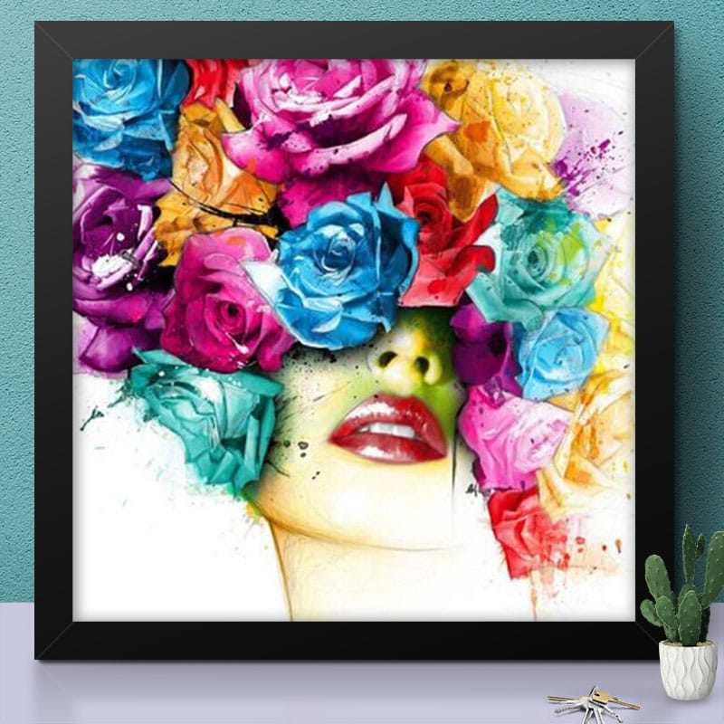 Mädchen mit Blumenkrone