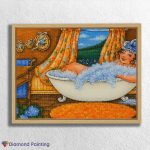 1324445_float-diamond-painting-paintingscart Dicke Dame in der Badewanne