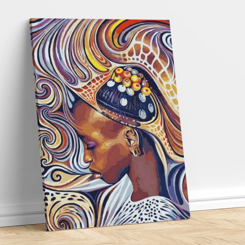 Abstrakte schwarze Schönheit