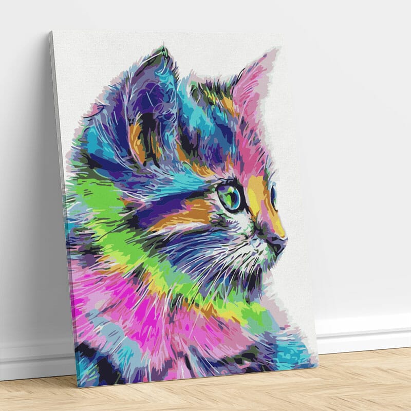 Schöne abstrakte Katze