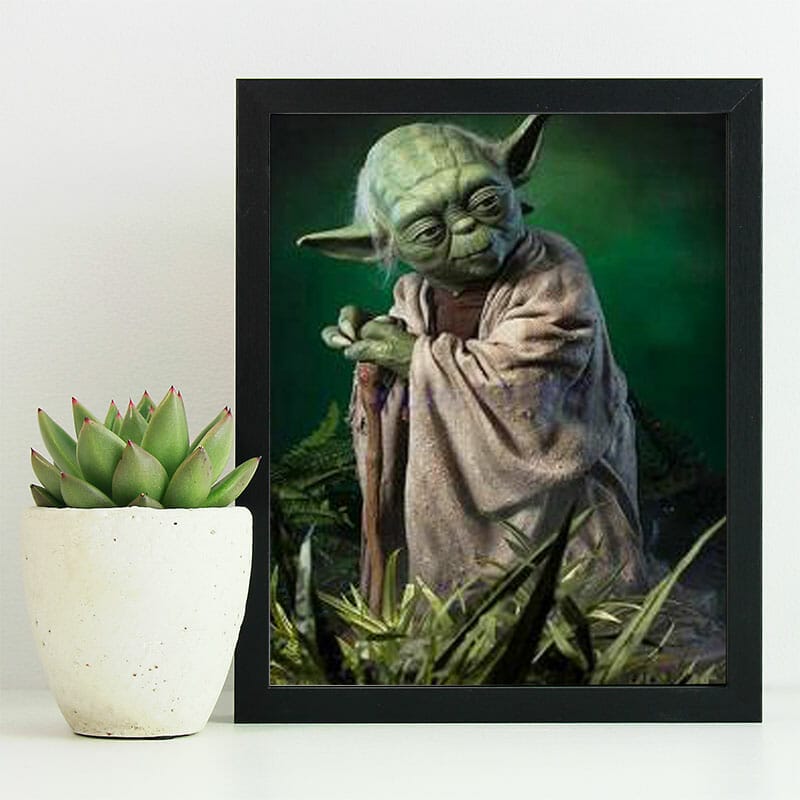 Baby Yoda - Gemälde
