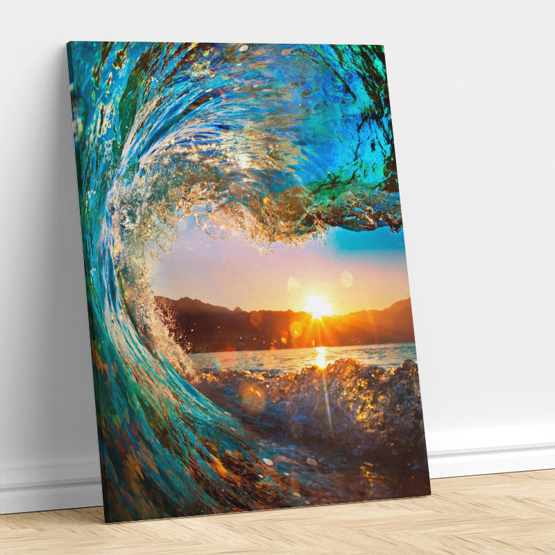 Sonnenuntergang Welle