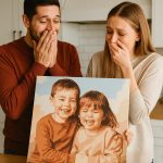 A Heartfelt Family Portrait Reaction copy Malen nach Zahlen Personalisiert Motiv Customers Family