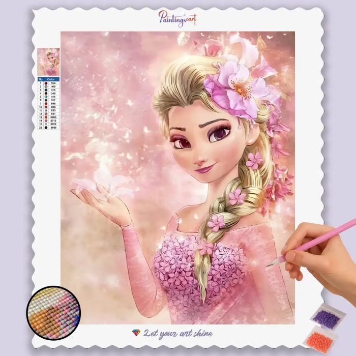 Elsa122_base-diamond-painting-paintingscart Königin Elsa und ihre Macht