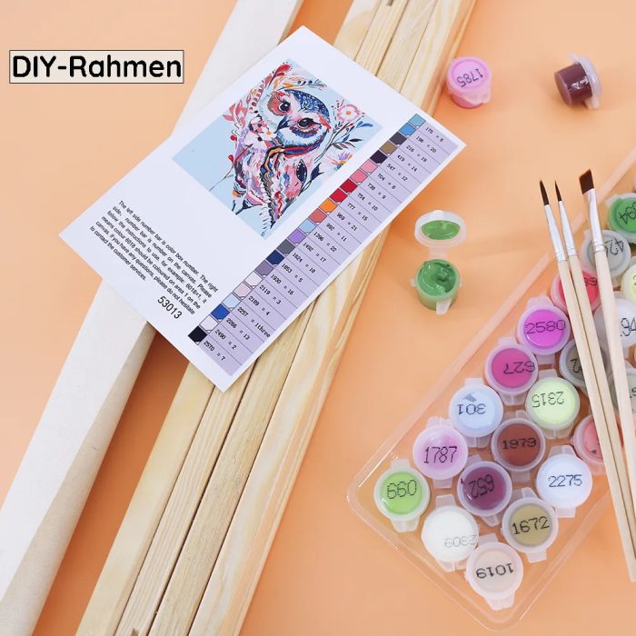 Package includes of Paint by Numbers 22 El paquete incluye Paint by Numbers 22