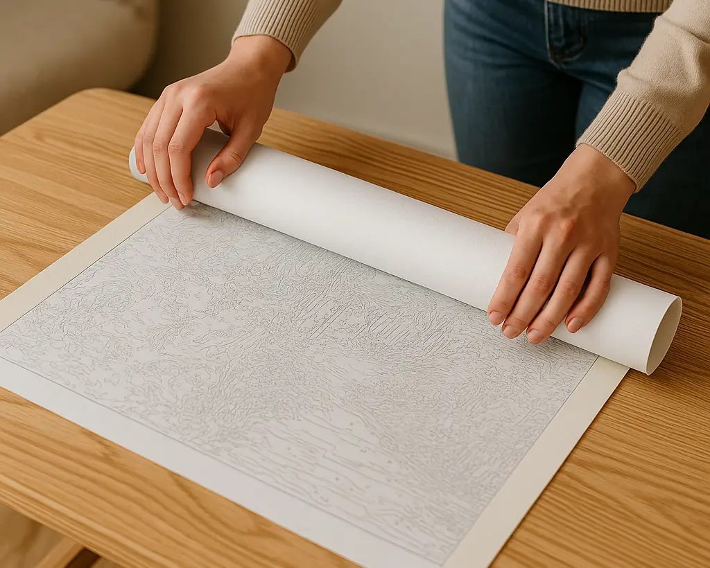 Unroll the canvas