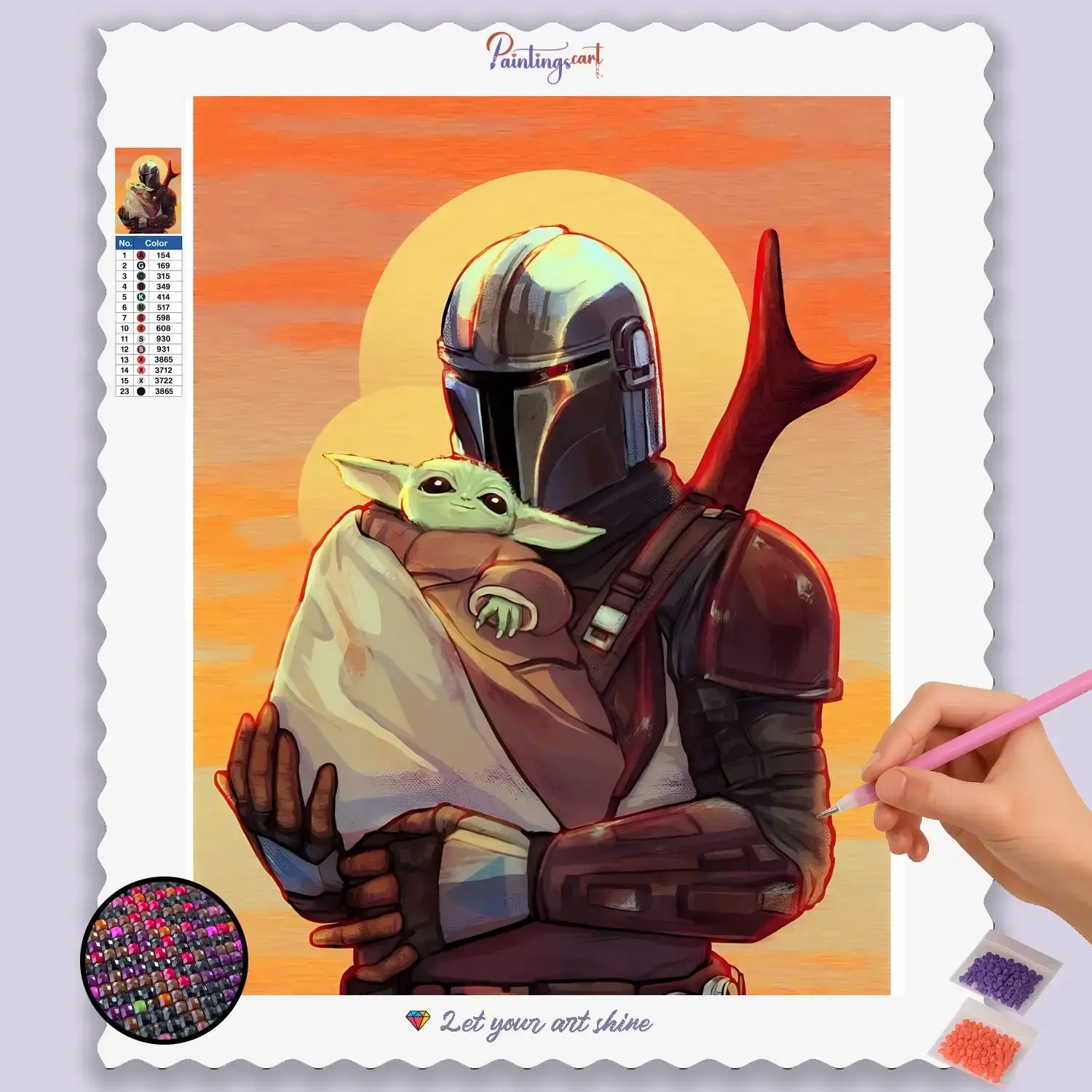 Der niedliche Yoda und Beschützer