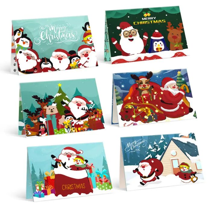 10 Holiday Card Christmas - Paint By Numbers