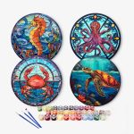 CD007 (13) The Sea Life Placemats (4 Pieces) - Paint by number