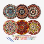 CD016 (13) Mandala Art Placemats - Paint by Numbers