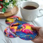 Colorful Birds - Custom Coaster Paint by Numbers (16)