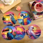 Colorful Birds - Custom Coaster Paint by Numbers (18)