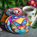 Cute Animals and Birds Coasters DIY paint By Numbers (19)