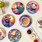 Cute Animals and Birds Coasters DIY paint By Numbers (20)