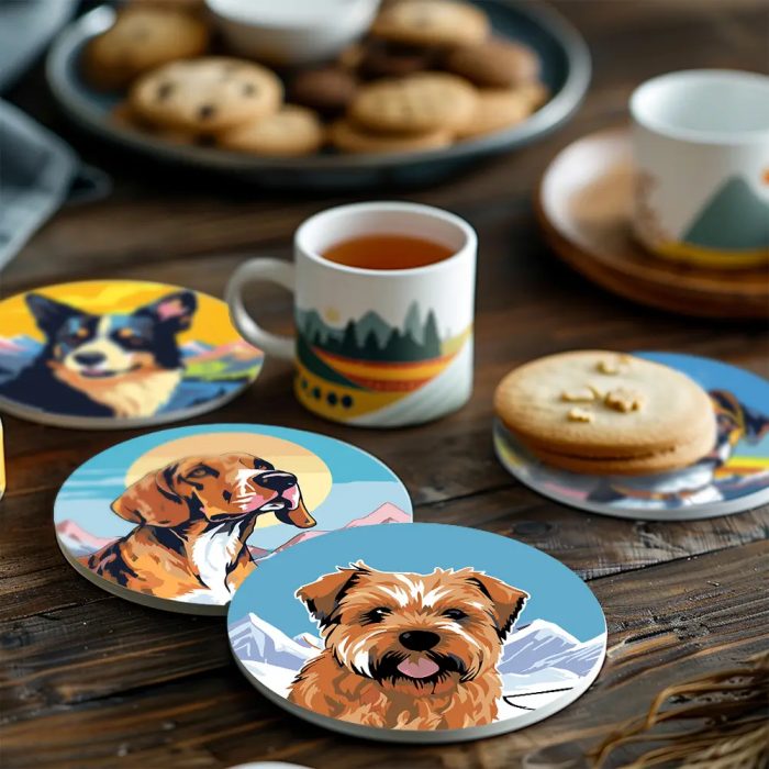 Cute dog coasters DIY paint by numbers (13)