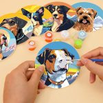 Cute dog coasters DIY paint by numbers (5)