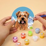 Cute dog coasters DIY paint by numbers (6) Cute Dogs Custom Drink Coasters