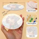 Cute dog coasters DIY paint by numbers (7) Cute Dogs Custom Drink Coasters