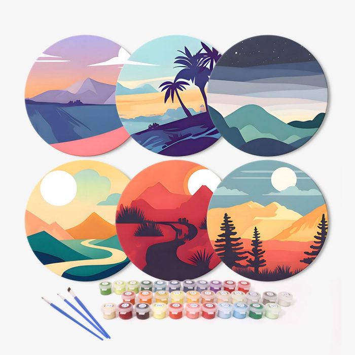 Placemats-for-dining-table-2 Minimalist Nature Placemats (6 Pieces) - Paint by number