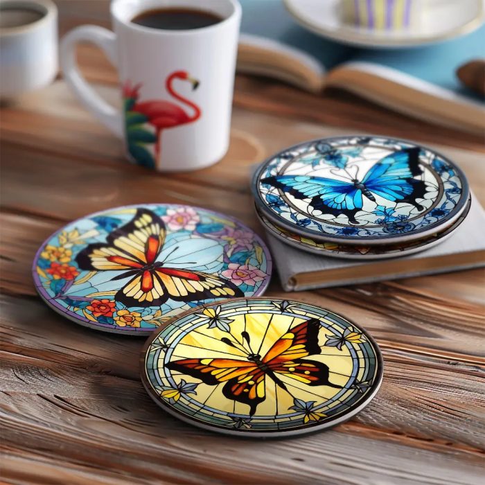 The butterflies Coasters (16)