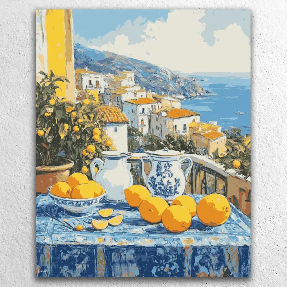 Mediterrane Zitronen-Terrasse