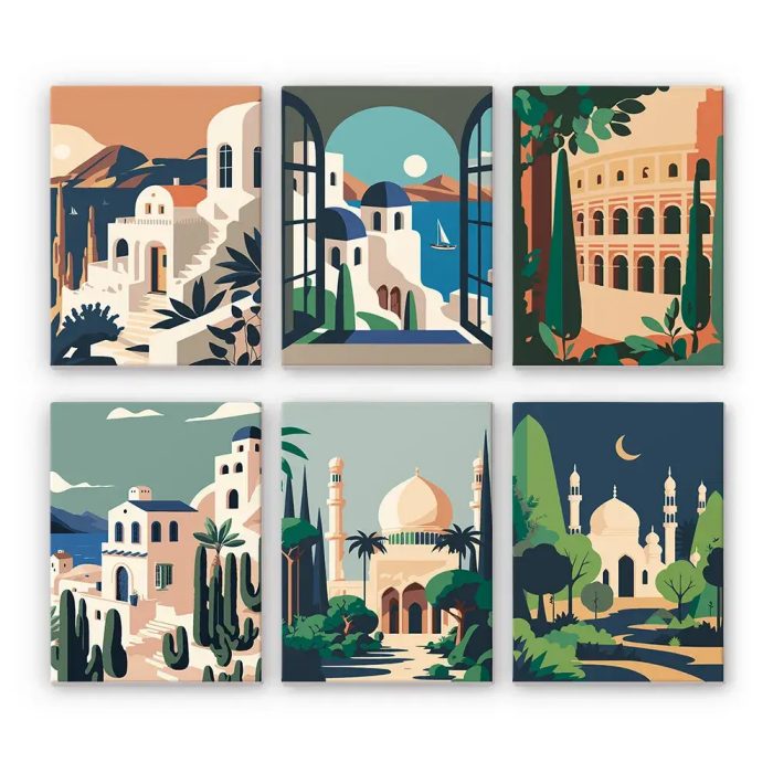 21723 Paint by numbers Diamond Painting webp Beautiful Greece