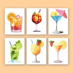 21879 Paint by numbers Diamond Painting webp Refreshing Cold Drinks