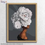 506551_floatver_webp Entfalte künstlerische Eleganz mit unserem Malen nach Zahlen Set „Monochrome Blüte“ – ein stilvolles, modernes Portrait mit faszinierenden Kontrasten.