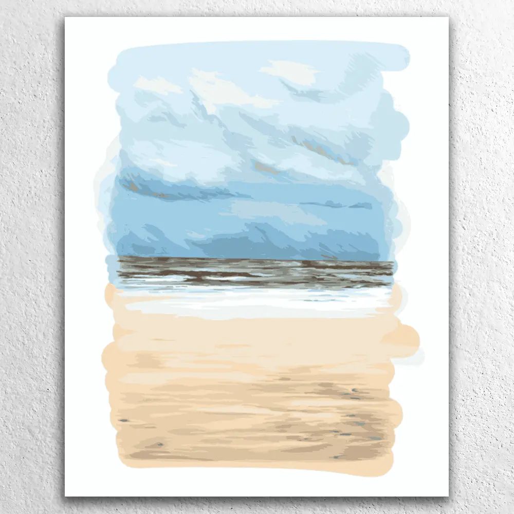 Ruhiger Strandhorizont