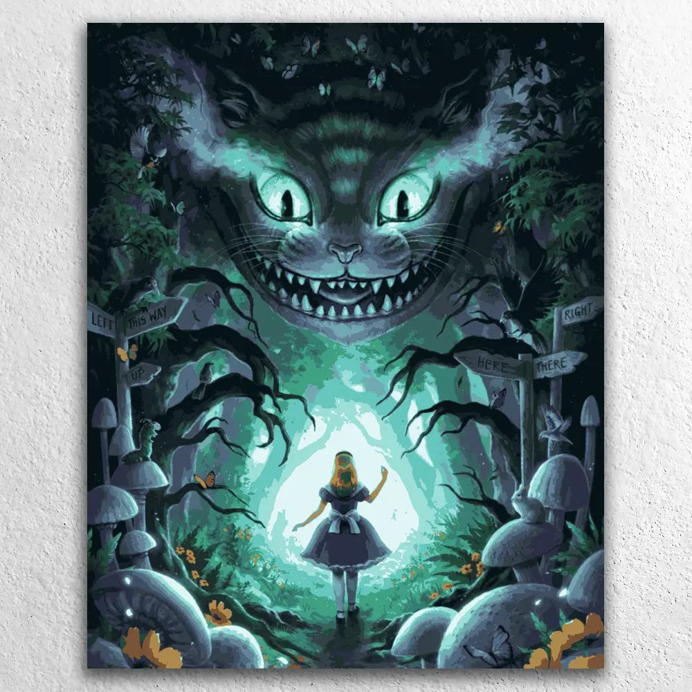 Alice im Wunderland – Fantasievolles Malen nach Zahlen Kit