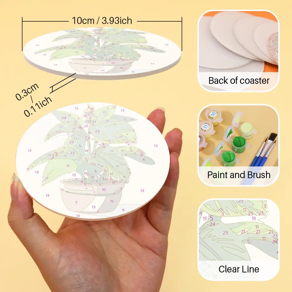 The Plants - DIY Drink Coasters