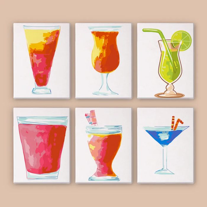 60691 Paint by numbers Diamond Painting webp Bunte Mojitos