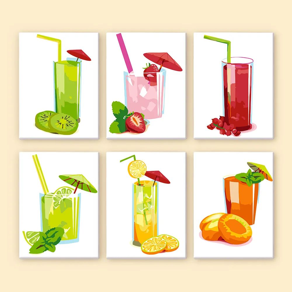 72811 Paint by numbers Diamond Painting webp Erfrischende spritzige Getränke