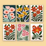 78654 Paint by numbers Diamond Painting webp Tropische Blumen