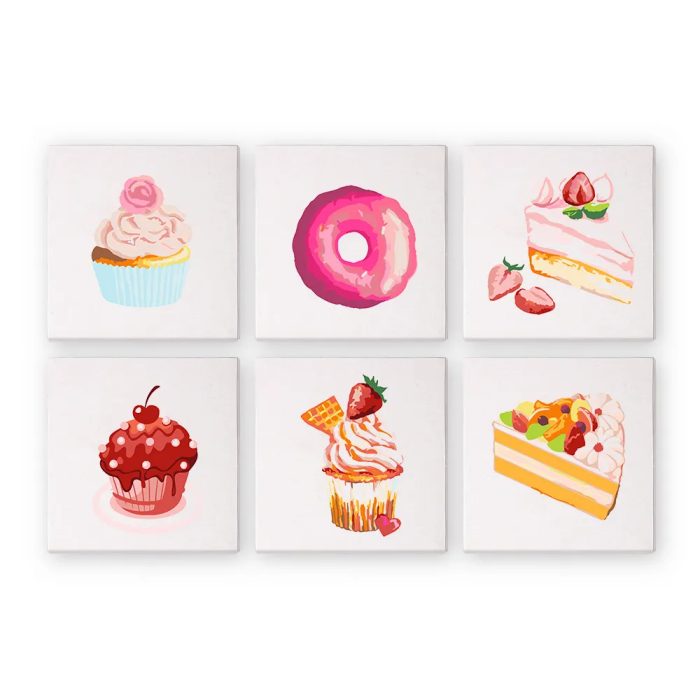 86187 Paint by numbers Diamond Painting webp Kuchen und Donuts