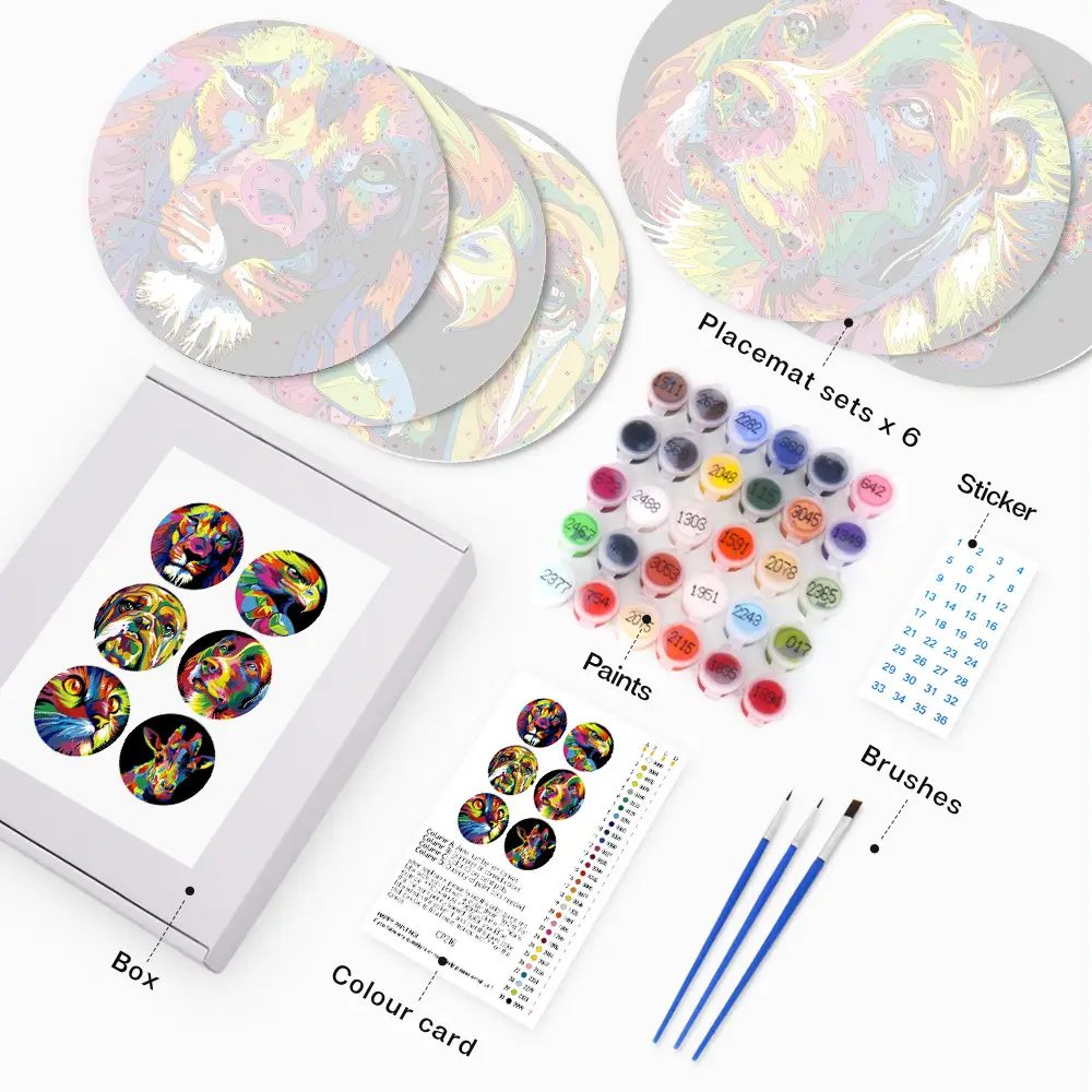 Colorful Animals Placemats