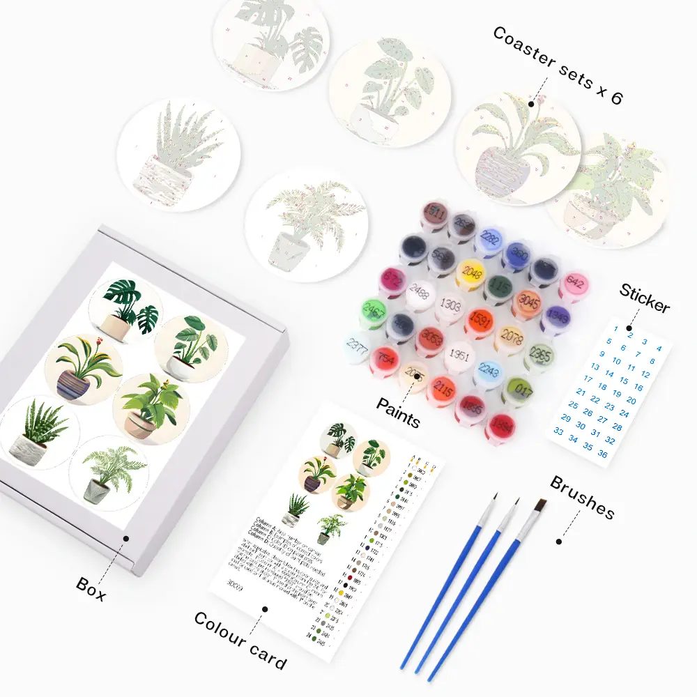 The Plants - DIY Drink Coasters